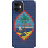 Guam Flag Dark Wood iPhone 12 Mini Lite Case
