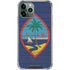 Guam Flag Dark Wood iPhone 12 Pro Clear Case