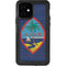 Guam Flag Dark Wood iPhone 12 Waterproof Case