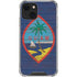 Guam Flag Dark Wood iPhone 14 Plus Clear Case