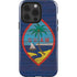 Guam Flag Dark Wood iPhone 14 Pro Impact Case