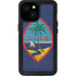 Guam Flag Dark Wood iPhone 15 Waterproof Case