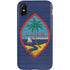 Guam Flag Dark Wood iPhone X Pro Case
