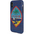 Guam Flag Dark Wood iPhone X Pro Case