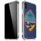 Guam Flag Dark Wood iPhone XS Max Clear Case