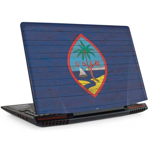 Guam Flag Dark Wood Legion Y720 Skin