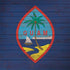 Guam Flag Dark Wood Legion Y720 Skin