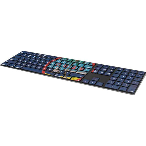 Guam Flag Dark Wood Magic Keyboard with Numeric Keypad Skin