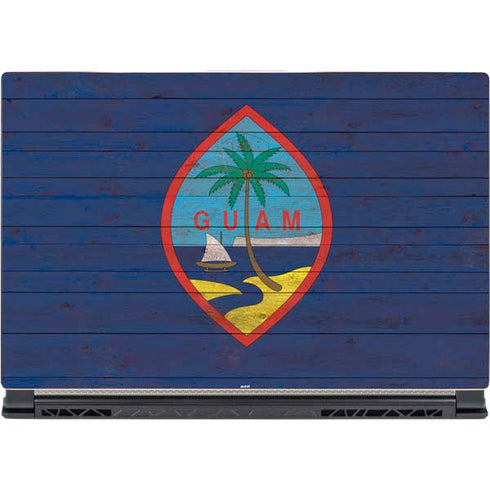 Guam Flag Dark Wood MSI GS65 Stealth Laptop Skin