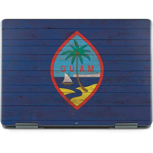 Guam Flag Dark Wood Notebook 9 Pro 13in (2017) Skin