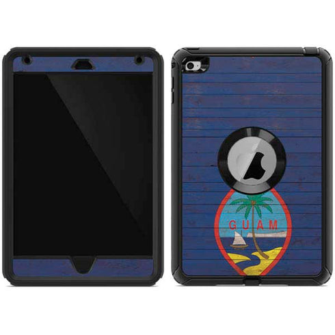Guam Flag Dark Wood Otterbox Defender iPad Skin