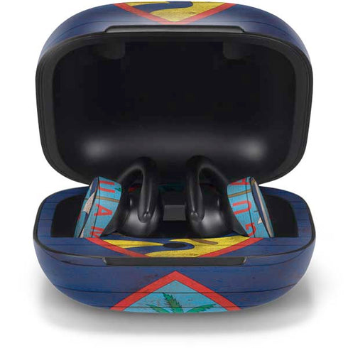 Guam Flag Dark Wood PowerBeats Pro Skin