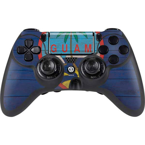 Guam Flag Dark Wood PS4/PC SCUF Impact Controller Skin
