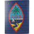 Guam Flag Dark Wood PS5 Console Skin