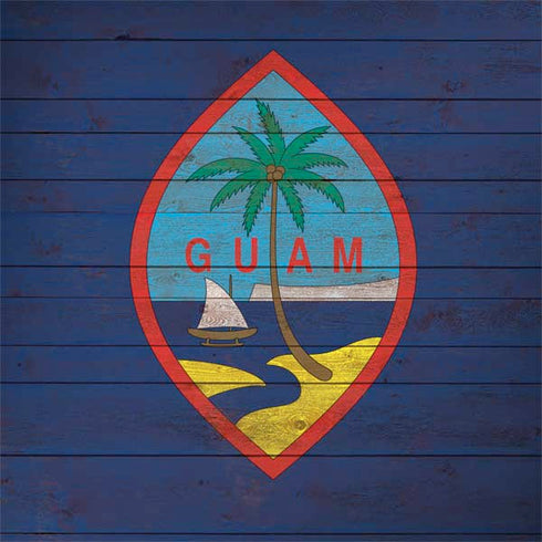 Guam Flag Dark Wood Surface Book 2 15in Skin