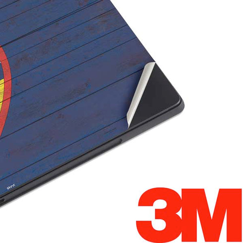 Guam Flag Dark Wood Surface Pro 6 Skin