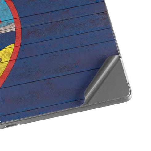 Guam Flag Dark Wood Surface Pro 8 Skin