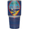 Guam Flag Dark Wood Yeti 30oz Rambler Tumbler Skin