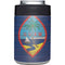 Guam Flag Dark Wood Yeti Colster Can Insulator Skin