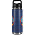 Guam Flag Dark Wood YETI Rambler 26oz Bottle Skin