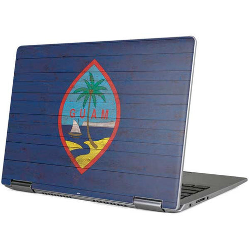 Guam Flag Dark Wood Yoga 710 14in Skin