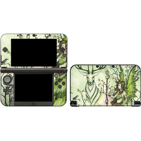 Amy Brown Guardian Fairy and Stag 3DS XL 2015 Skin