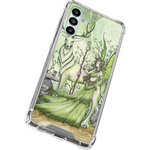Amy Brown Guardian Fairy and Stag Galaxy A13 5G Clear Case