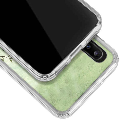 Amy Brown Guardian Fairy and Stag Galaxy A20 Clear Case