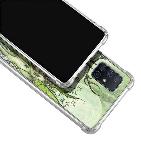 Amy Brown Guardian Fairy and Stag Galaxy A71 5G Clear Case