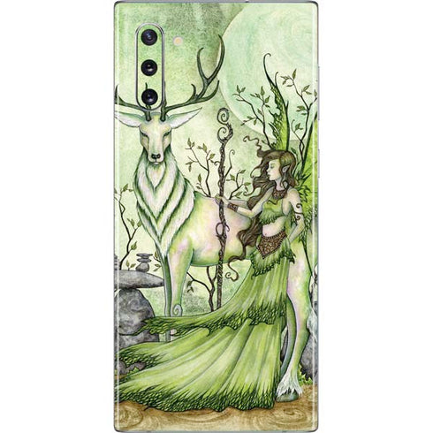 Amy Brown Guardian Fairy and Stag Galaxy Note 10 Skin