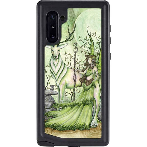 Amy Brown Guardian Fairy and Stag Galaxy Note 10 Waterproof Case