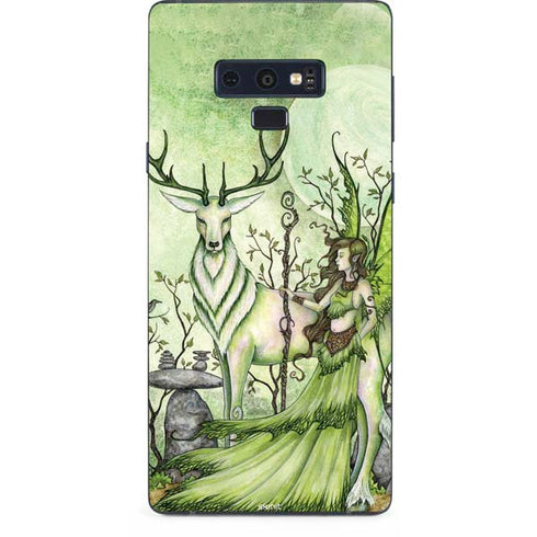 Amy Brown Guardian Fairy and Stag Galaxy Note 9 Skin
