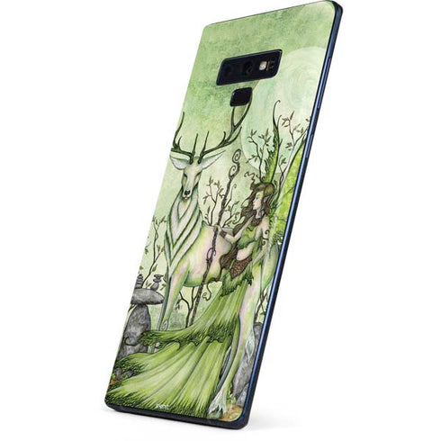 Amy Brown Guardian Fairy and Stag Galaxy Note 9 Skin