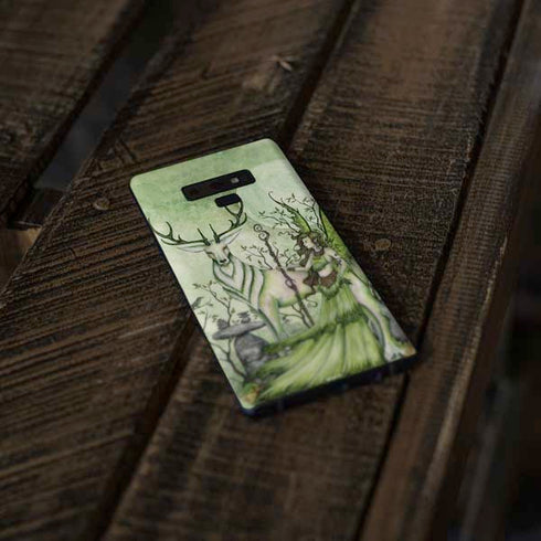 Amy Brown Guardian Fairy and Stag Galaxy Note 9 Skin