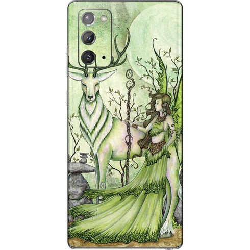 Amy Brown Guardian Fairy and Stag Galaxy Note20 5G Skin