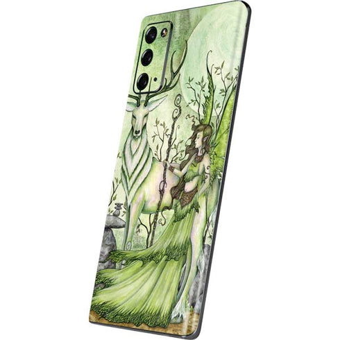 Amy Brown Guardian Fairy and Stag Galaxy Note20 5G Skin