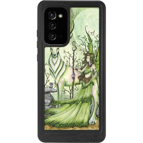 Amy Brown Guardian Fairy and Stag Galaxy Note20 5G Waterproof Case