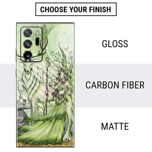 Amy Brown Guardian Fairy and Stag Galaxy Note20 Ultra 5G Skin