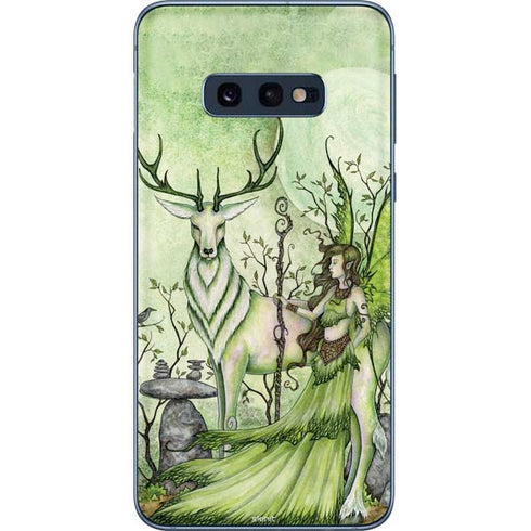 Amy Brown Guardian Fairy and Stag Galaxy S10e Skin