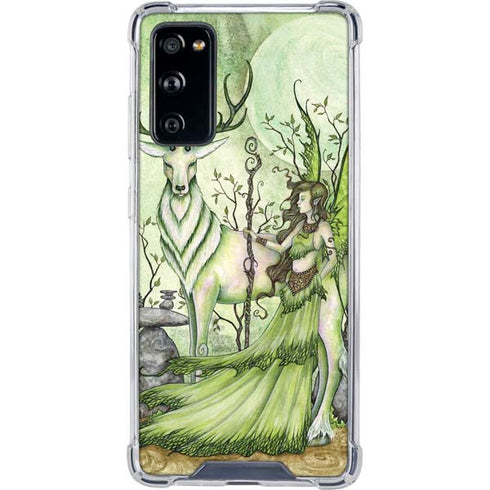 Amy Brown Guardian Fairy and Stag Galaxy S20 FE Clear Case