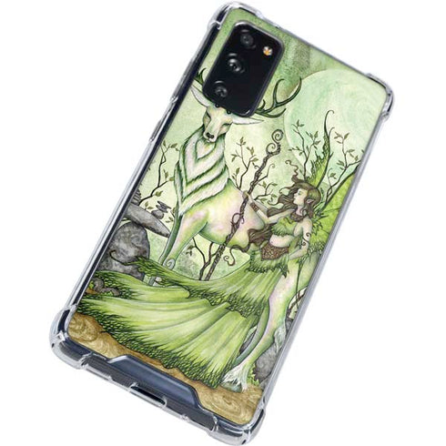 Amy Brown Guardian Fairy and Stag Galaxy S20 FE Clear Case