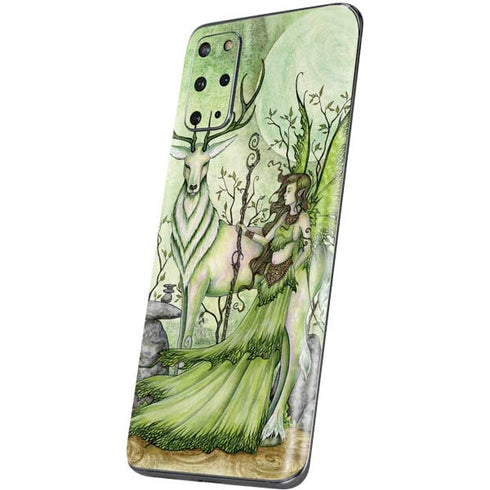 Amy Brown Guardian Fairy and Stag Galaxy S20 Plus Skin