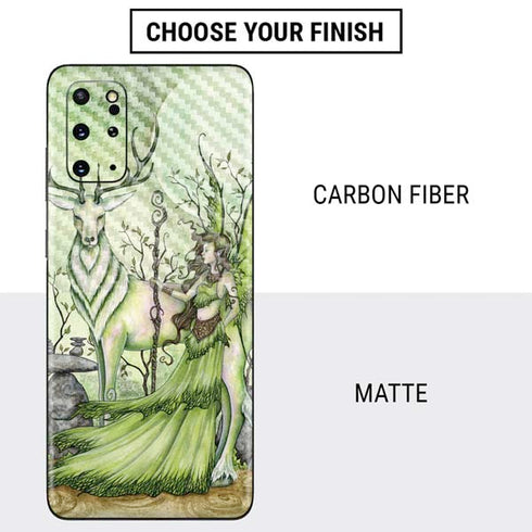 Amy Brown Guardian Fairy and Stag Galaxy S20 Plus Skin