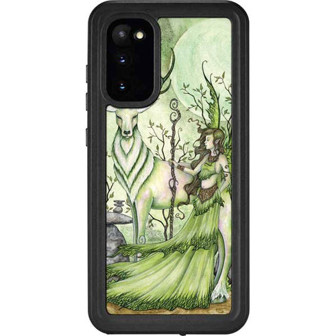 Amy Brown Guardian Fairy and Stag Galaxy S20 Waterproof Case