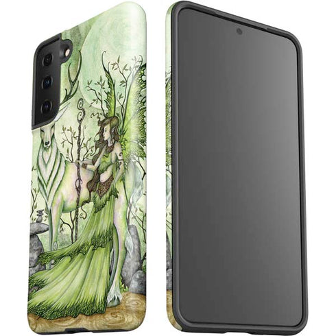 Amy Brown Guardian Fairy and Stag Galaxy S21 FE Pro Case