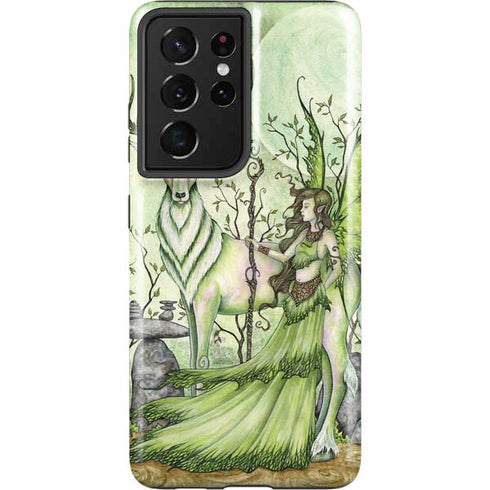 Amy Brown Guardian Fairy and Stag Galaxy S21 Ultra 5G Pro Case