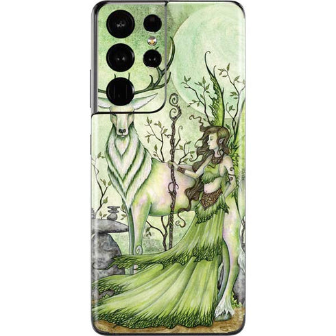 Amy Brown Guardian Fairy and Stag Galaxy S21 Ultra 5G Skin