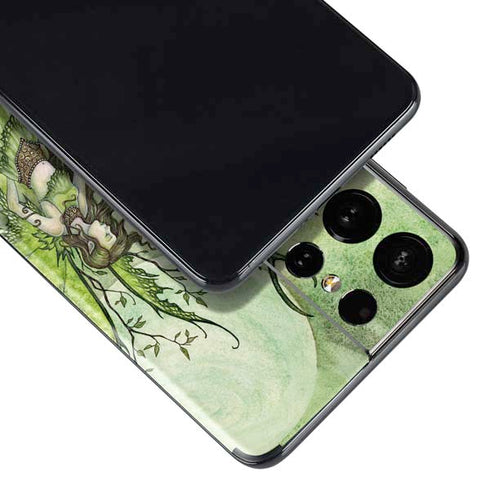 Amy Brown Guardian Fairy and Stag Galaxy S21 Ultra 5G Skin