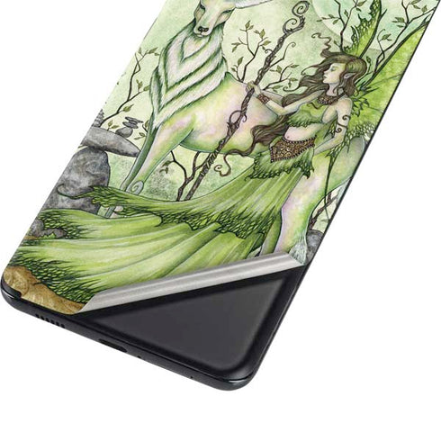 Amy Brown Guardian Fairy and Stag Galaxy S21 Ultra 5G Skin
