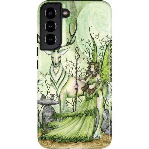Amy Brown Guardian Fairy and Stag Galaxy S22 Plus Pro Case